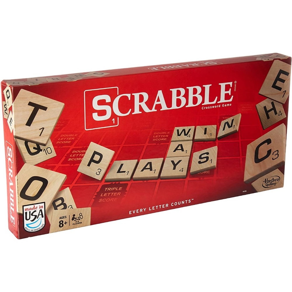NIB Sealed Hasbro Gaming Scrabble A8166 Classic Scrabble Crossword Game